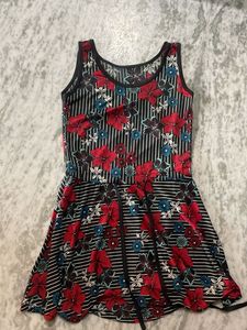 Floral Print Skater Dress