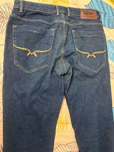 Roadster Dark Blue Slim Tapered Jeans
