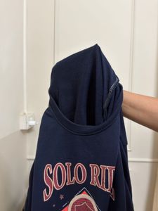 Navy Blue Sweatshirt with Pockets