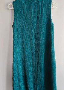 Chic Teal Sleeveless Mini Dress sequence