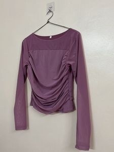 Chic Ruched Long Sleeve Top