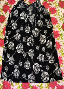 Black Floral Midi Dress | Excellent Condition