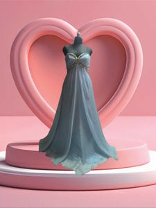 ✨ Elegant Ice Blue Gown – Limited Time Offer! ✨