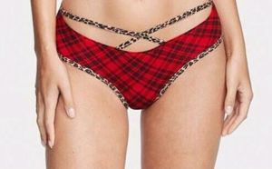 Stretch Cotton Strappy Thong