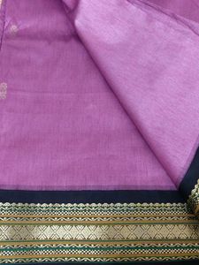 Elegant Pink Saree without blouse
