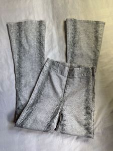 Grey Flared Split Pants