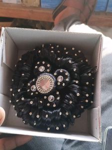 Elegant Jeweled Hair Bun Accessory