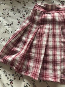 Plaid Pleated Mini Skort