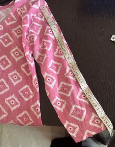 Vibrant Pink Printed Kurta