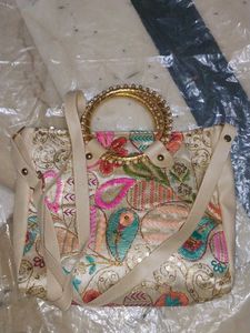 Embroidered Clutch Bag