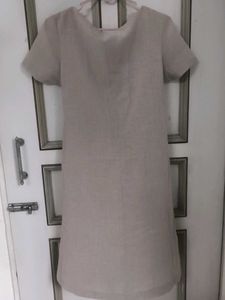 Beige Casual Dress