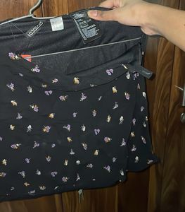 Floral Print Mini Skirt