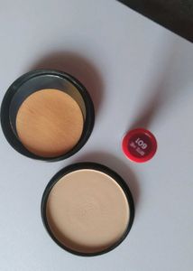 Maybelline Fit Me Compact Powder + Milap Matte Liq