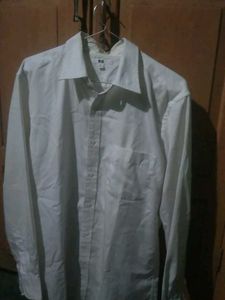 Men's White Button-Up Shirt