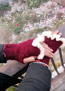 Handmade Crochet Fingerless Gloves