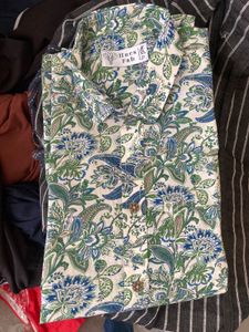 Floral Print Cotton Shirt