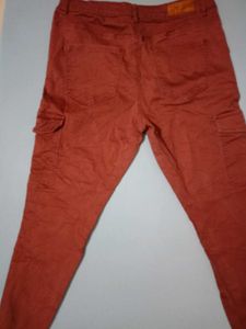 Orange Cargo Pants