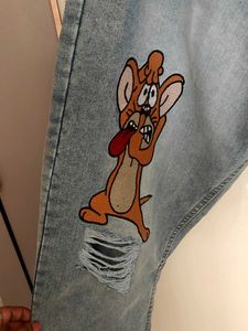 Tom &amp; Jerry Distressed Jeans