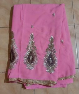 Elegant Pink Saree