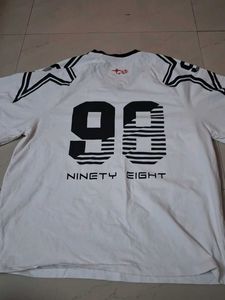 womens Graphic Print White T-Shirt