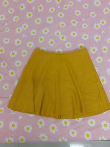 Mustard Yellow Skater Skirt