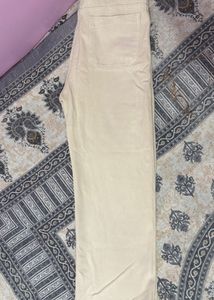 off white wide leg jeans