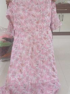 Beautiful Pink Floral Kurta