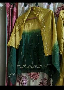 Final Price Yellow Green Kurta Set