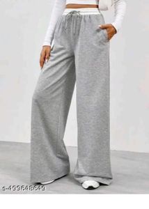 Gray oversized sweat pants