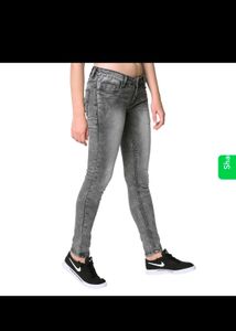 Grey Wash Skinny Jeans