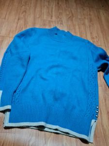 blue sweater korean inspired