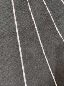 Black Pleated Skirt With White Strips