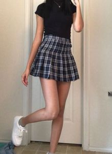 H&M Plaid Pleated Skirt