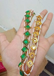 Green & Gold Kundan Necklace