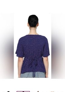 ONLY Casual Regular Sleeves PrintedWomen BlueTop