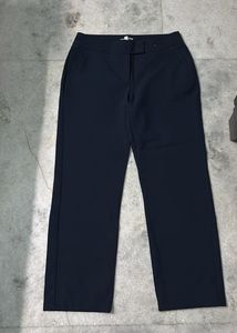 Navy Blue Wide Leg Trousers