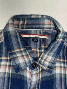 TOMMY HILFIGER Men's Plaid Long Sleeve Shirt