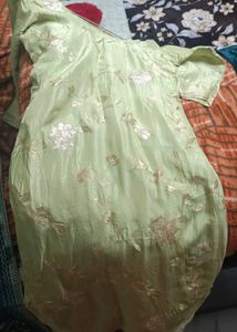fully stiched Embroidered Salwar Suit