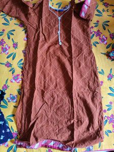 Elegant Terracotta Kurta
