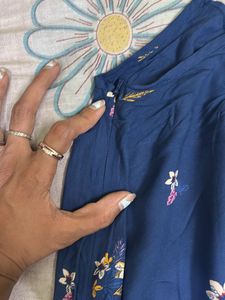 Blue Floral Romper