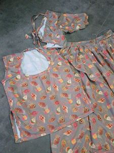 Flowy Floral Print lehenga dress