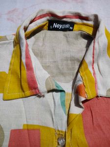 Colorful Abstract Print Shirt