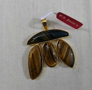 Beautiful Tiger's Eye Stone Pendant For Women