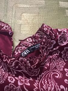 Vintage Paisley Print Maxi Dress