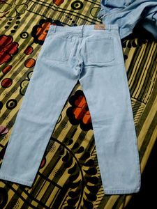 Men's Light Blue Jeans mom fit