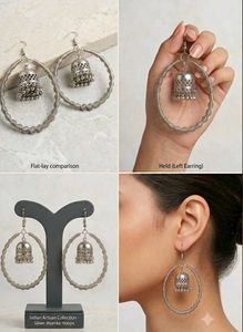 Boho Jhumka Hoop Earrings