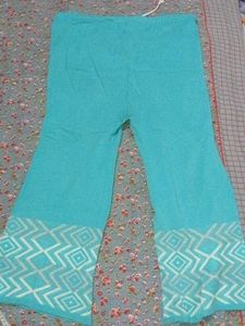 Winter Teal Kurta Set with White Print