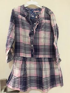Checker pattern Shirt Dress By Coolclub