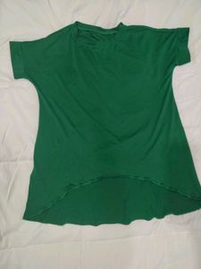 Green Casual T-shirt for Women