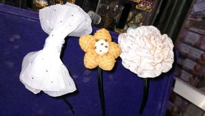 combo of 3 diffrent Cute Flower and Bow Headbands